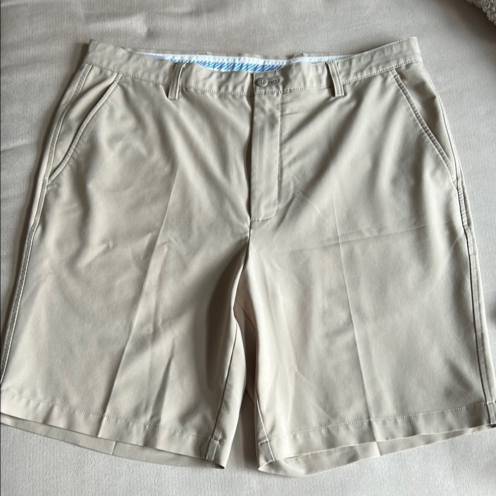 FootJoy Athletic Golf Flat Front Tan‎ Shorts Men’s Size38